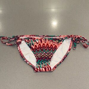 Vix Red and Green Zigzag Bikini Bottom